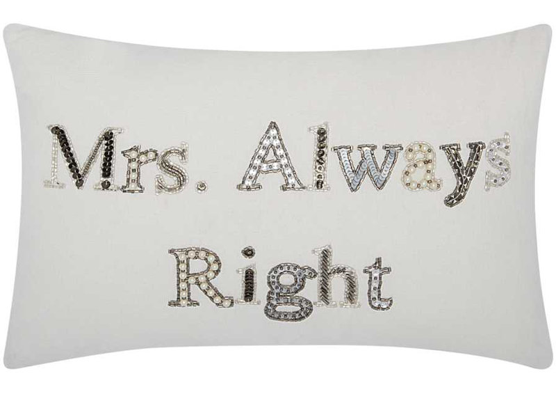  «Mme. Coussin en coton «Always Right»
