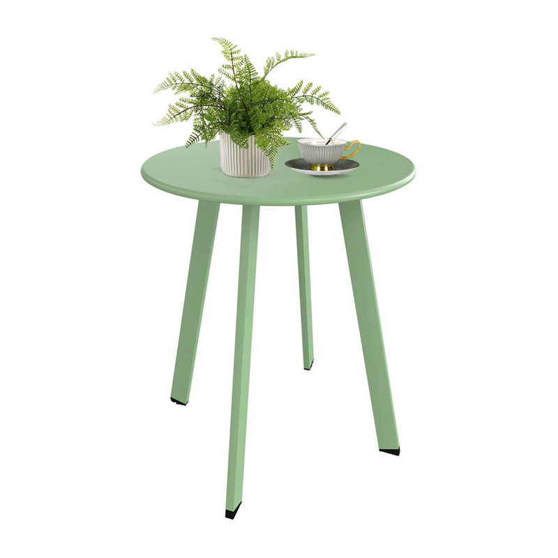 table d’appoint en métal, Vert sauge