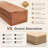72" Light Brown Solid Wood Fireplace Mantel, Rustic Floating Wall Shelf for Home Decor-1135358336