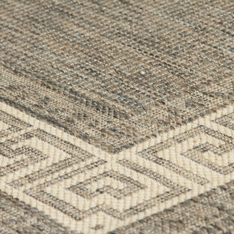 Gel Greek Key Steel, Rectangle 60 x 110 cm