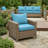 24"X24" Outdoor Patio Cushion Set - Water-Resistant, Weatherproof Sectional Sofa Pads With Removable Covers & Stylish 3D Design For Garden, Lawn, Or Deck Furniture-11465729