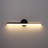 Brynie Dimmable LED Hardwired Matte Black Wall Sconces Over mirror