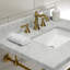 Lavabo de salle de bain console rectangulaire en céramique avec trop-plein Edwardian-50579956
