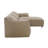 Veata Light Brown Suede Sectional Sofa