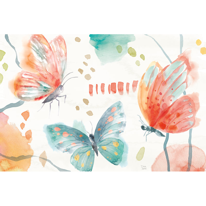 Winged Whisper I by Dina June - Wrapped Canvas Painting, 51cm H x 76cm W x 3.8cm D