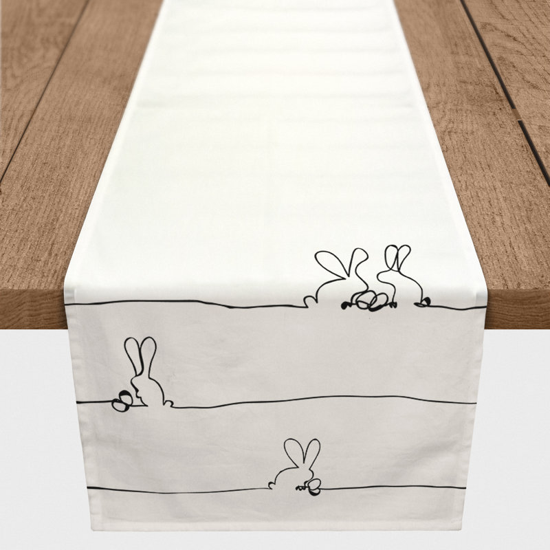 Anastasika Rectangle Easter Polyester Table Runner, 90" x 16"