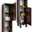 39 x 190 cm freistehender Badschrank Fynn