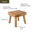 Manufactured Wood Accent Stool