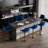 Bar Stools Set, Modern Swivel Counter Height Adjustable Barstools with Back, Upholstered Velvet Bar Chair with Footrest, Modern Armless Kitchen Island Stool for Kitchen Island, Pub, Cafe-791713458-791713462