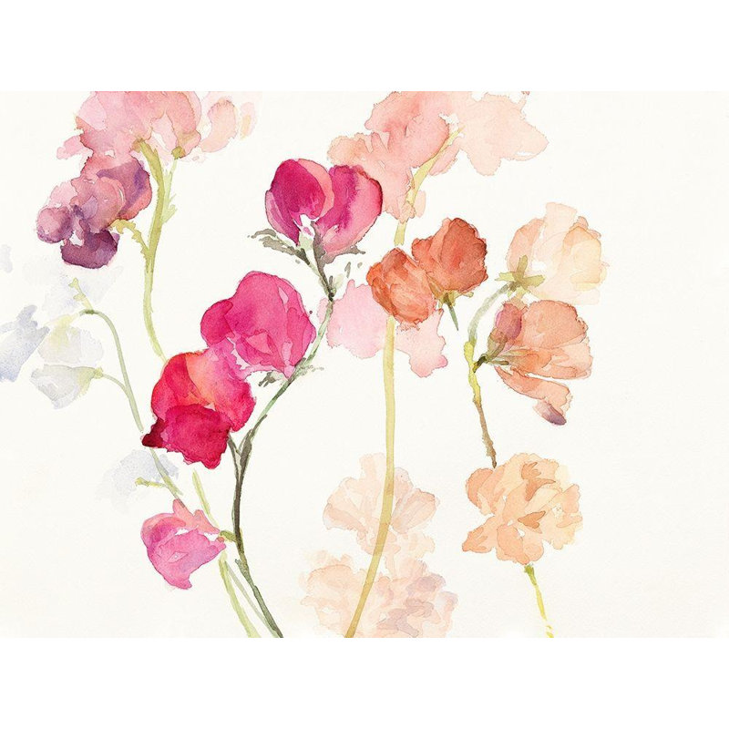 Art sur toile tendu Lark Manor ™ Loreth, Lanie, «Swaying Sweet Peas»