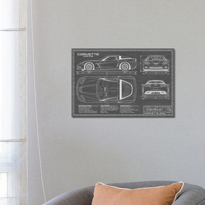 Corvette (C6) - Wrapped Canvas Print