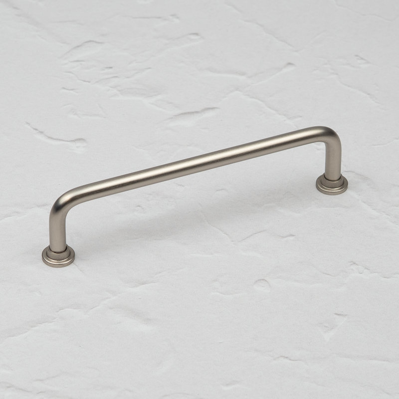 Brushed Nickel Slim Pipe Handles, 128mm