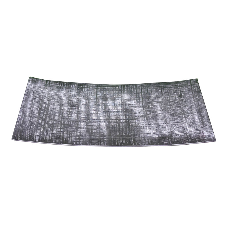Plateau à serviettes en métal Jacquard, Acier Inoxydable