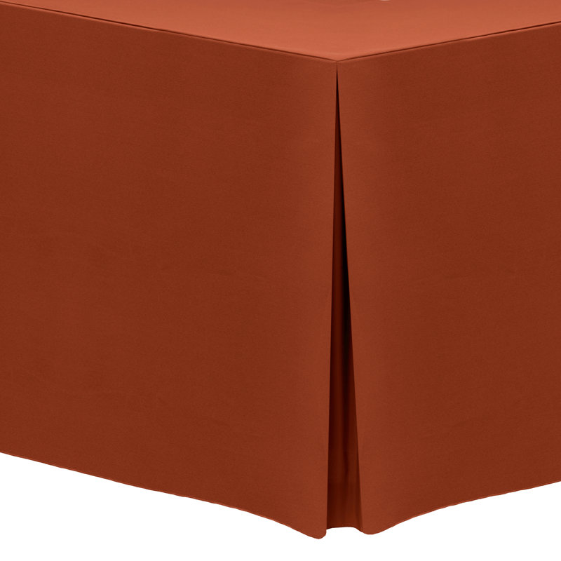 Solid Color Tablecloth, 18" x 48", 3, Burnt Orange