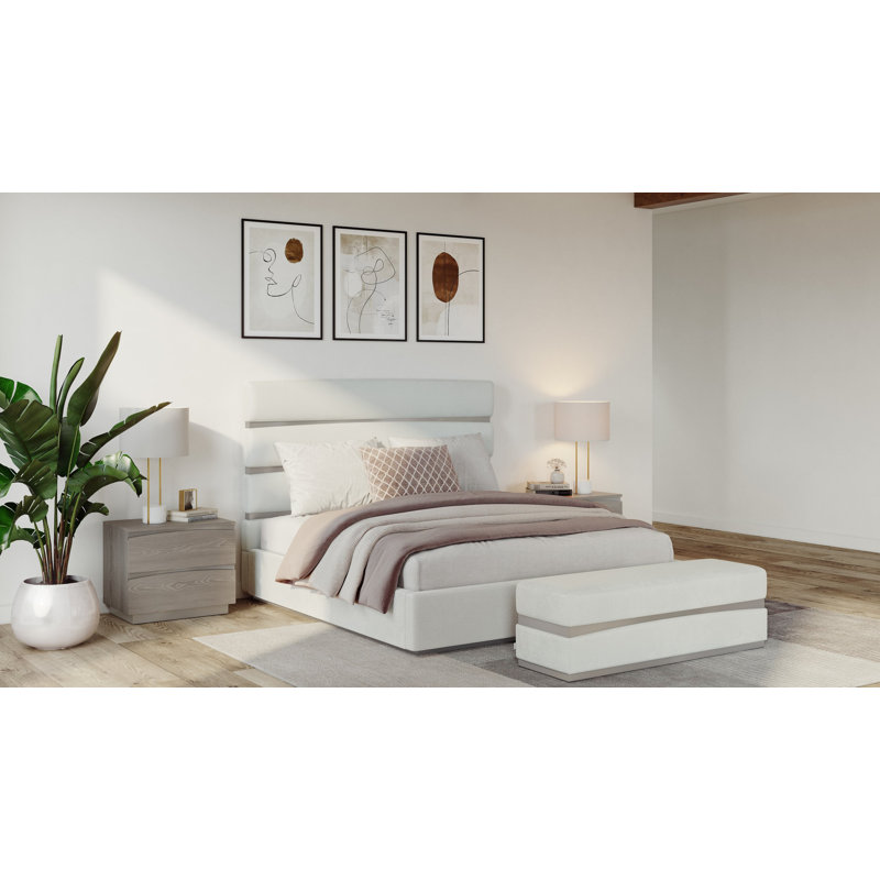 Livata Upholstered Bench, Rubino Taupe