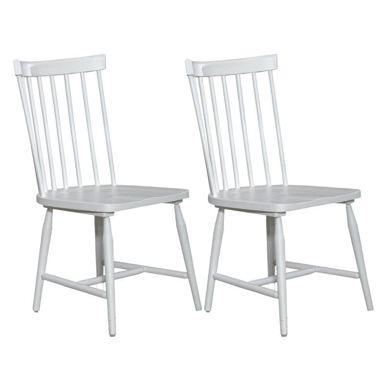 Maddison White Spindle Back Dining Side Chair