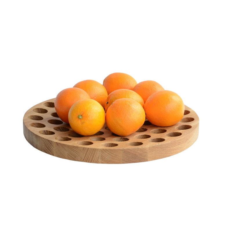 Menahan Wooden Fruit Bowl, 4.5 cm H x 36 cm W