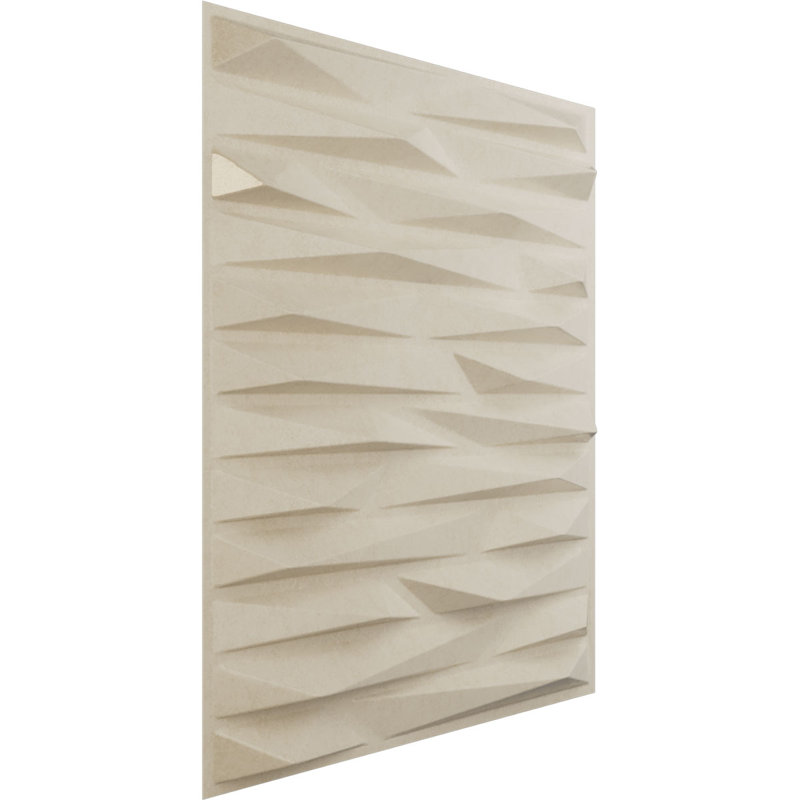 L 19 5/8 po x H 19 5/8 po Panneau mural décoratif EnduraWall 3D entreprise, brume métallique perlée universelle (couvre 2,67 pieds carrés)