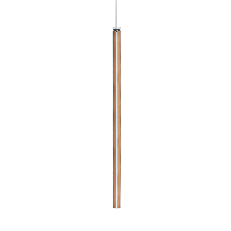 Estela Vertical Suspension Light - LED Dimtriac, Natural Cherry