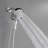 9-Spray Wall Mount Dual Shower Head And Handheld Shower Head Shower Faucet 1.8 GPM