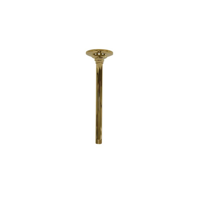 Kingston Brass Shower Scape 10-Inch Rain Drop Ceiling Mount Shower Arm with Round Flange
