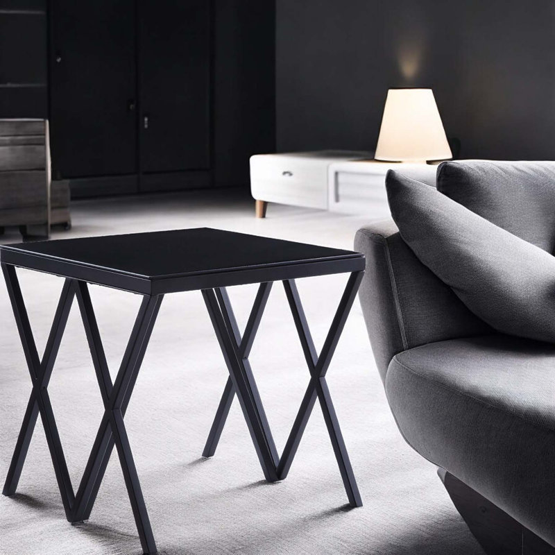 Table de bout de style Art déco, design unique, rehausse le sens artistique de la maison