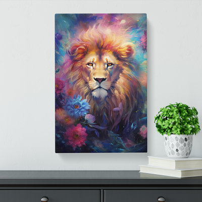 Leo Zodiac Impressionism - Wrapped Canvas