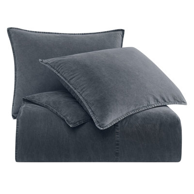 Cotton Canvas Stonewashed Duvet Cover Set