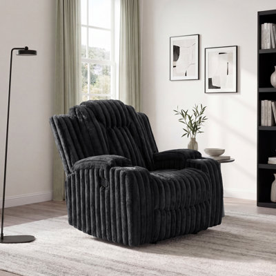 Fauteuil inclinable manuel en velours côtelé moderne et contemporain de 38 po Garrett