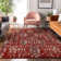 Premium Machine Washable Prisco Red Rug