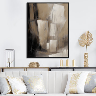 Mélange géométrique gris beige Phebe I
