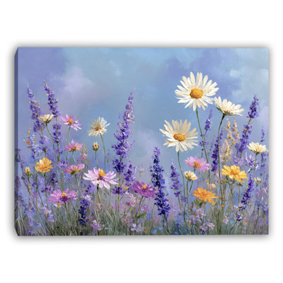Lavender Breeze Garden Wrapped Canvas Wall Art