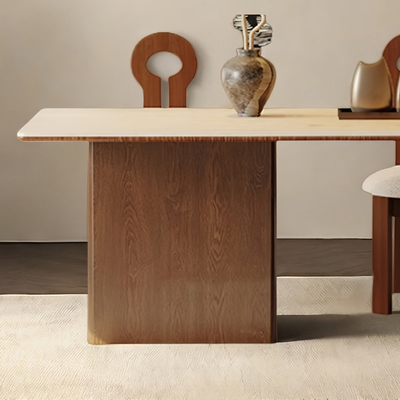 Table de salle à manger rectangulaire de luxe, H 29,53 po x L 55,12 po x l 31,5 po
