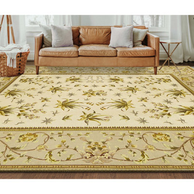 Tapis rectangulaire noué à la main