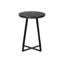 Table d'appoint Sleek Black Marble Look
