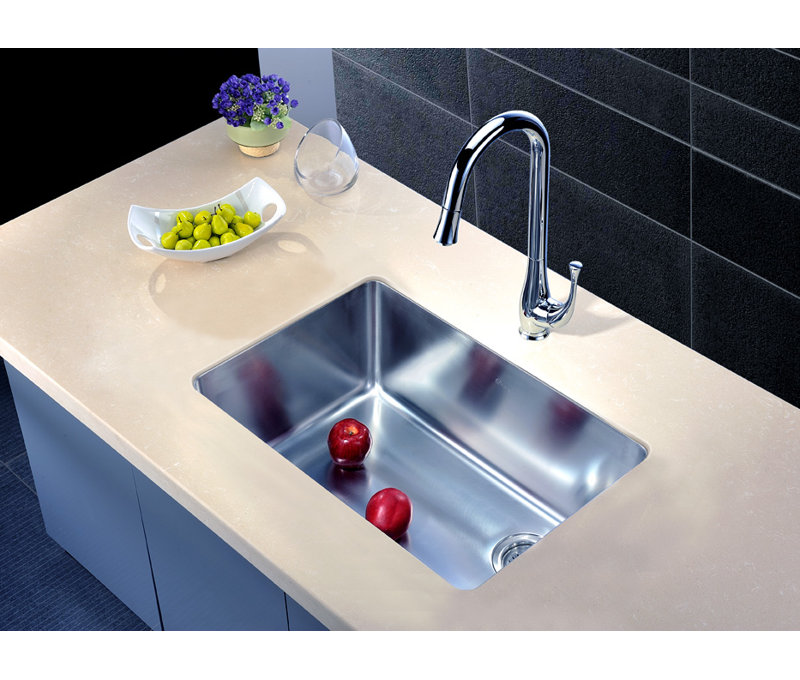 27" L x 18" W Single Bowl Stainless Steel Undermount Kitchen Sink