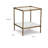 Broadhurst Glass Top End Table