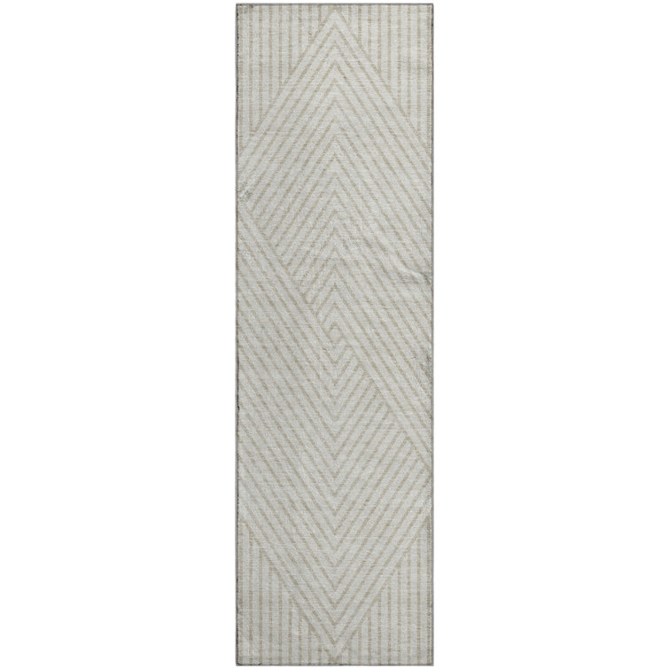 Premium Machine Washable Prisco Ivory Rug