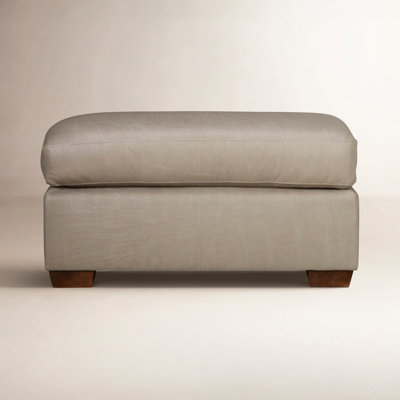 Cranbrook 34" Genuine Leather Ottoman