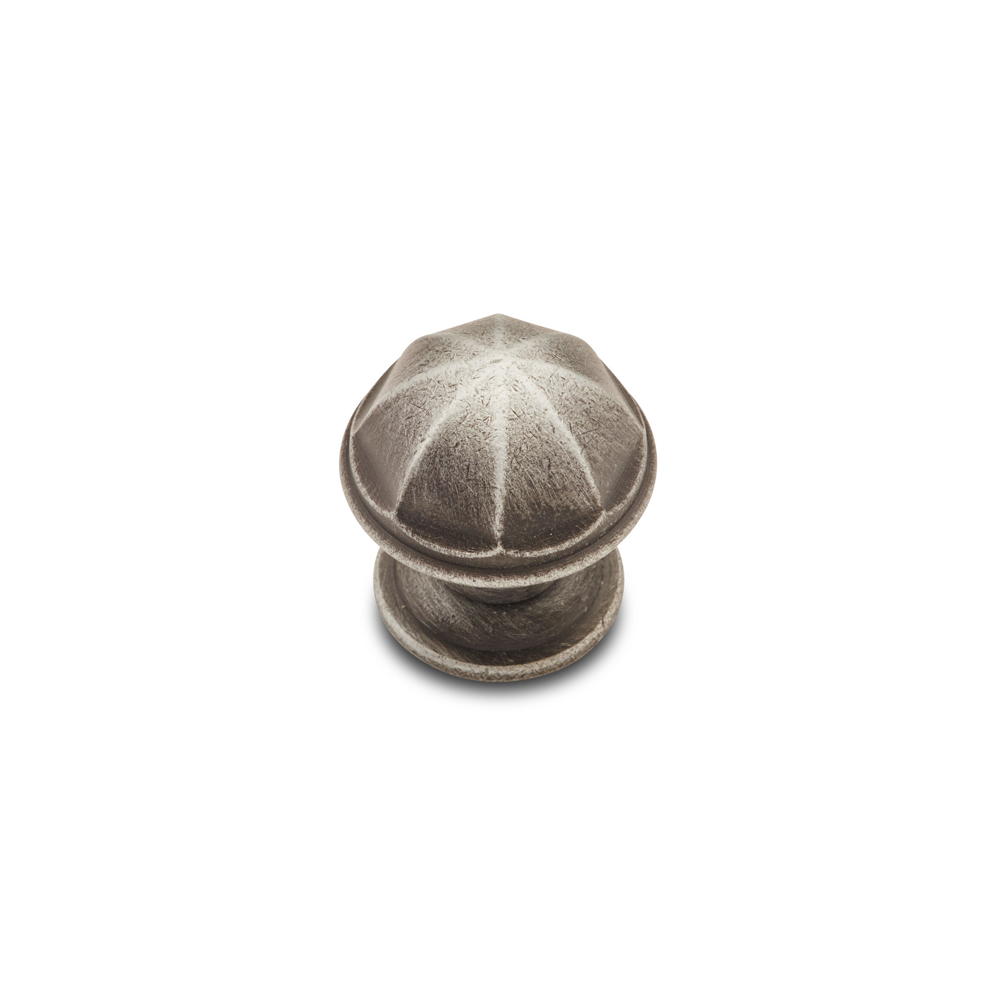 Contoured Dome 1 1/16" Knob CK Series, Distressed Nickel