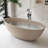 65" x 30" Freestanding Bathtub Solid Surface Stone Resin Soaking Tub