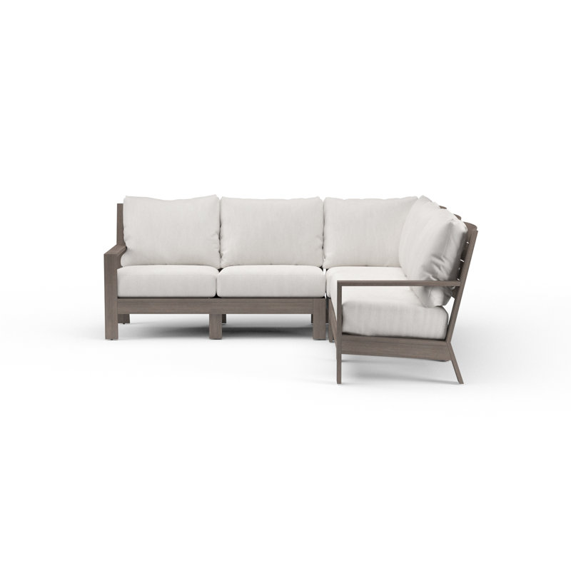 Canapé modulaire de coin avec coussin Laguna, Toile lin Sunbrella®