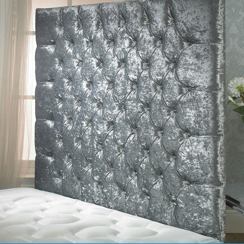 Shaw Upholstered Headboard, Silver, Single (3')