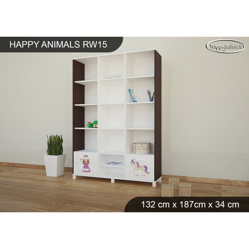 187cm H X 132cm W Kids Bookcase, Wenge Chestnut