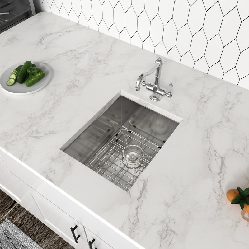 15'' L Single Bowl Stainless Steel Kitchen Sink