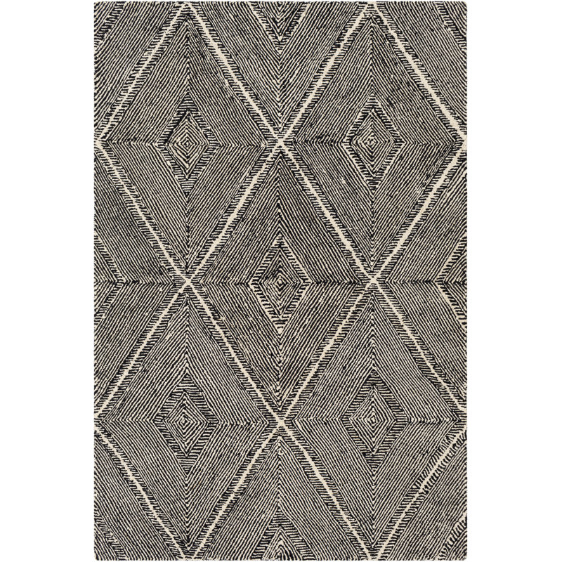 Orsi Wool Geometric Indoor Rug, Rectangle 2' x 3'