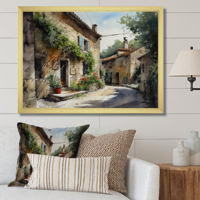 «Richaraj Mediterranean Village Street VI», reproduction sur toile