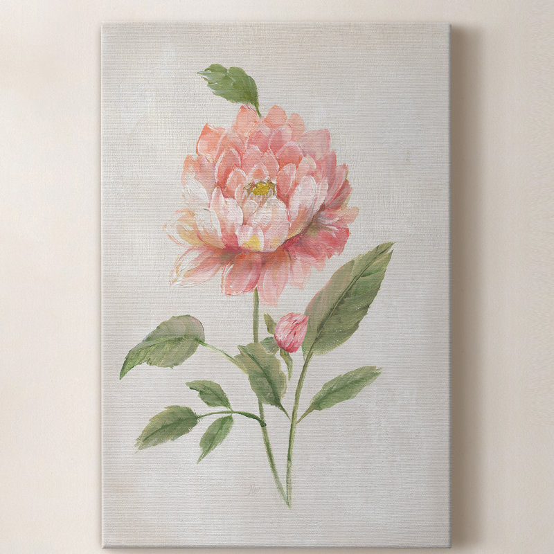Grandiflora III - peinture sur toile tendue, H 48 po x l 32 po x P 1 po