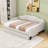 Full Upholstered Tufted Daybed with Twin Trundle