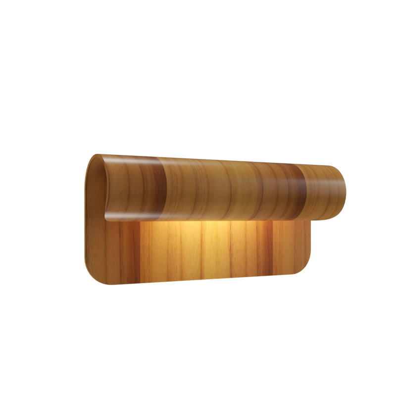 Cascade 1 - Light Flush Mounted Sconce, Teak